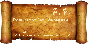 Praunstorfer Vanessza névjegykártya